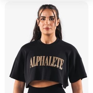 Alphalete republic crop tee (multiple colors)